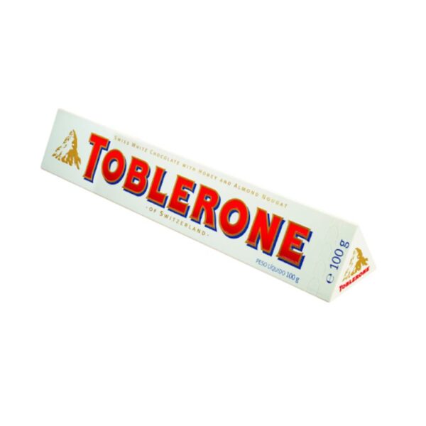 TOBLERONE WHITE CHOCOLATE 100GR X20U