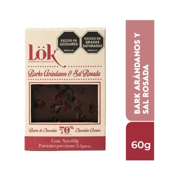 TAB LOK BARK ARÁNDANOS Y SAL ROSADA X60gr X12
