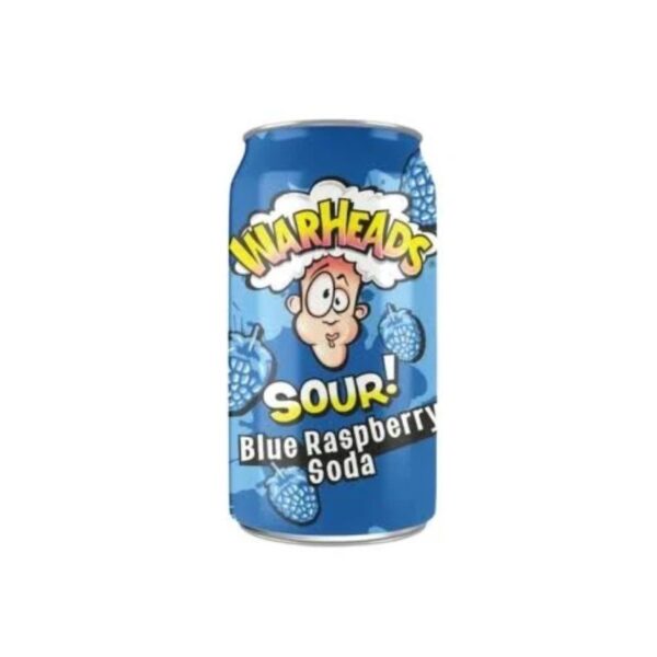 WARHEADS BLUE RASPBERRY SODA X355 ML X 12U
