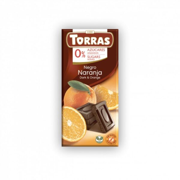 TAB TORRAS CHOCO NEGRO NARANJA X75gr X12u