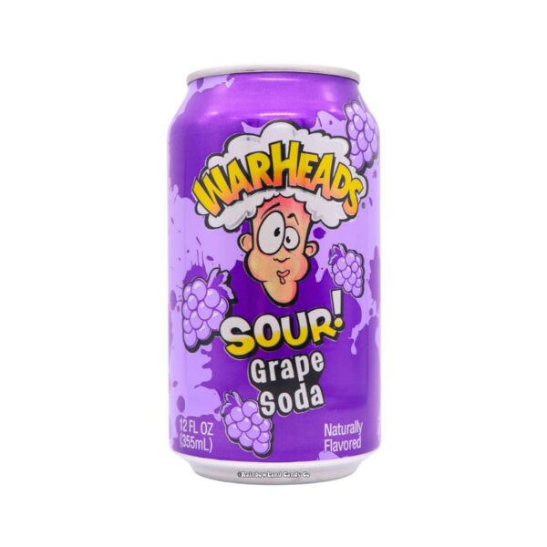 WARHEADS GRAPE SODA X355 ML X 12U
