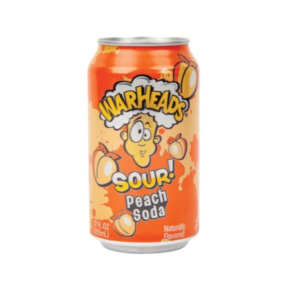 WARHEADS PEACH SODA X355 ML X 12U