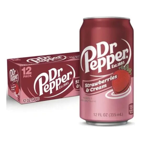 DR PEPPER STRAWBERRY X355 ML X 12U