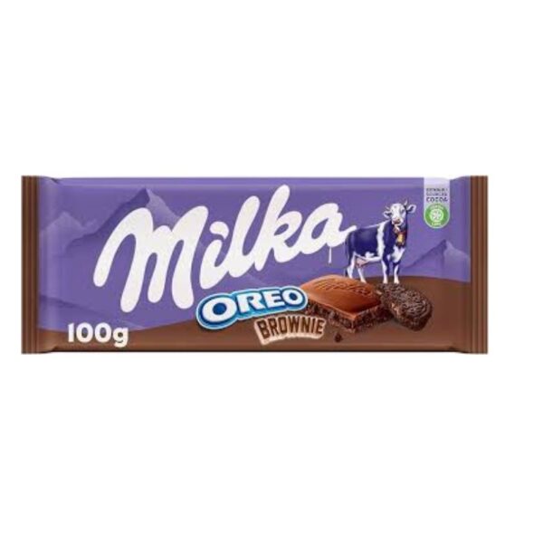 CHOCOLATINA MILKA OREO BROWNIE X100 GR.