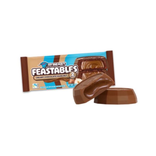 CHOCO. FEASTABLES HAZELNUT 2 CUPS 40GR X24U.