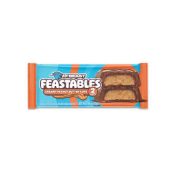 CHOCO. FEASTABLES PEANUT BUTTER 2 CUPS 40GR X24U.