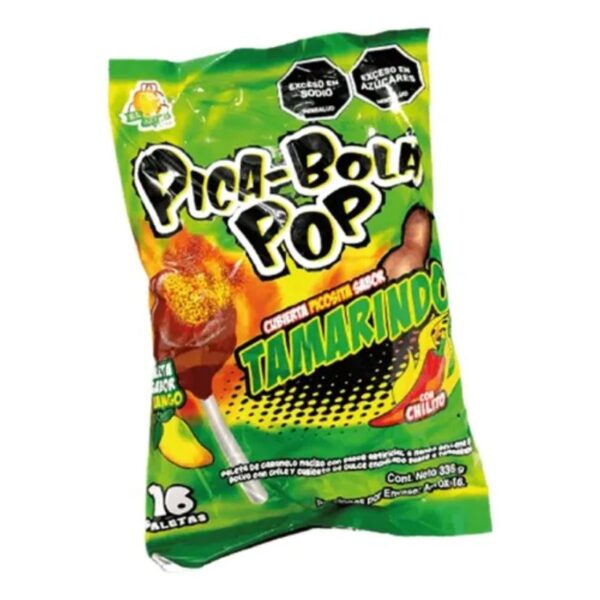 CHUPETA PICA BOLA POP TAMARINDO X16U