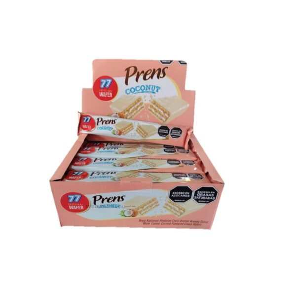 GALLETA WAFER PRENS COCO BLANCA X24U X 6DIS