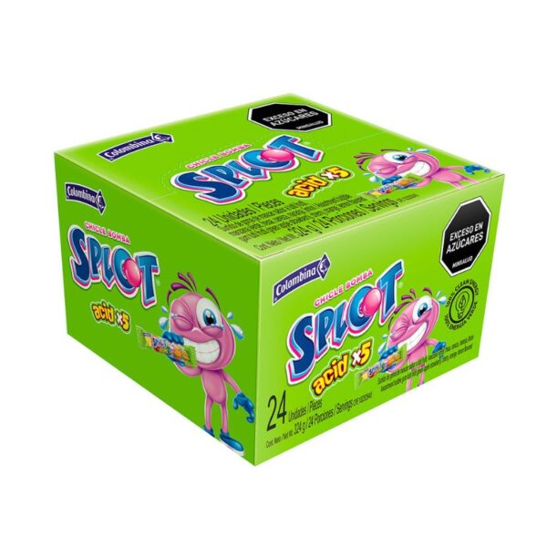 CHICLE SPLOT ACIDO LINEA X24U X18DIS
