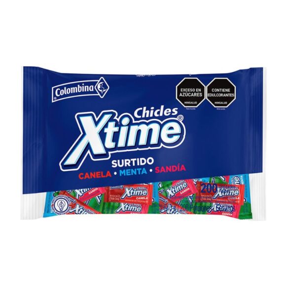 CHICLE XTIME SURTIDO X200U X12BLS