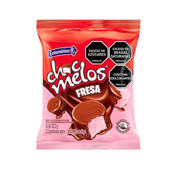 CHOCMELOS SNACK FRESA X32GR X24U