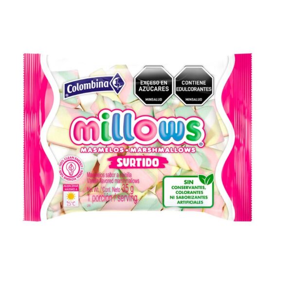MASMELO MILLOWS SURTIDO 35GR X30U