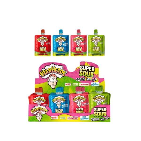 WARHEADS SQEEZE ME GEL X24U X12DIS