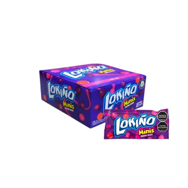 LOKIÑO MINIS FRUTOS ROJOS X12U  X12DIS