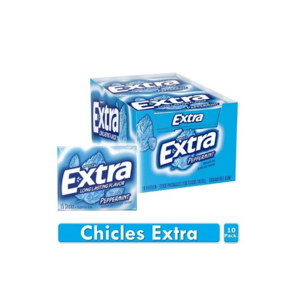 CHICLE EXTRA MENTA X10U X12DIS