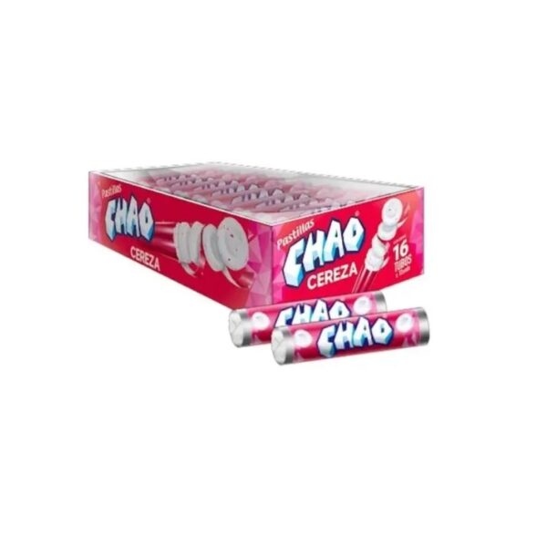 PASTILLAS CHAO CEREZA X16U X12DIS