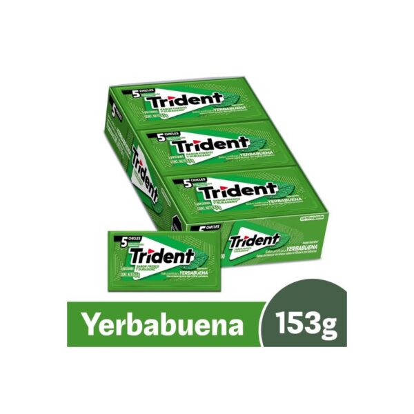 TRIDENT 5´S YERBABUENA X18U X30 DIS