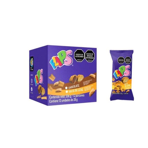 FLIPS DULCE DE LECHE 28GR X12U X6DIS