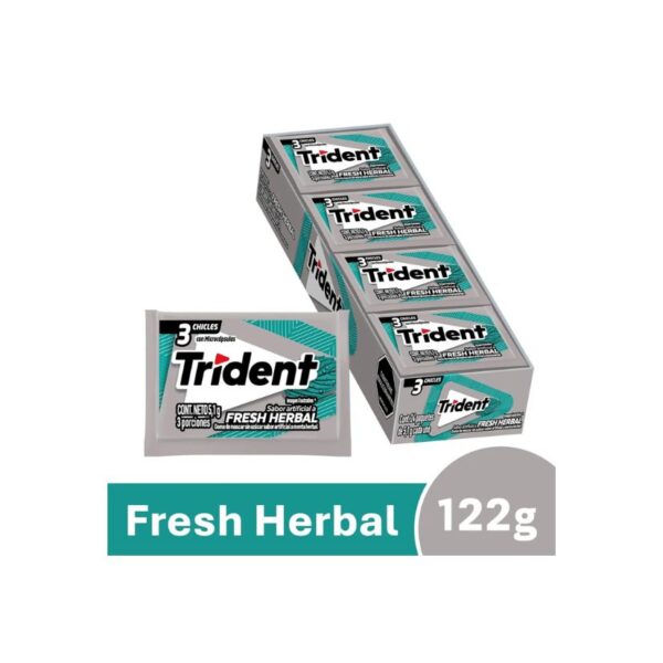 TRIDENT 3´S FRESH HERBAL X24U. X30DIS