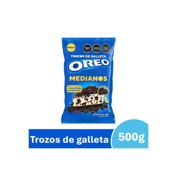 OREO TROZOS DE GALLETA MEDIA X500GR X12BLS