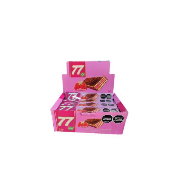 GALLETA 77 FRESA X24U X 6DIS