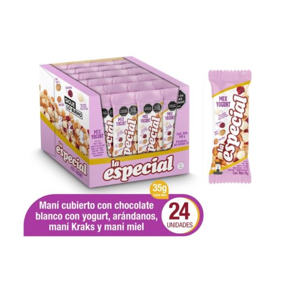 MANI LA ESPECIAL MEZCLA YOGURT 35RG X24U X8 DIS