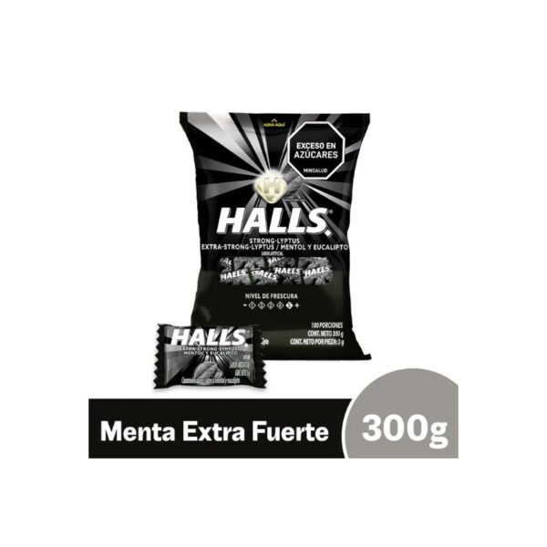 HALLS PEPA NEGRO 100U X30BLS