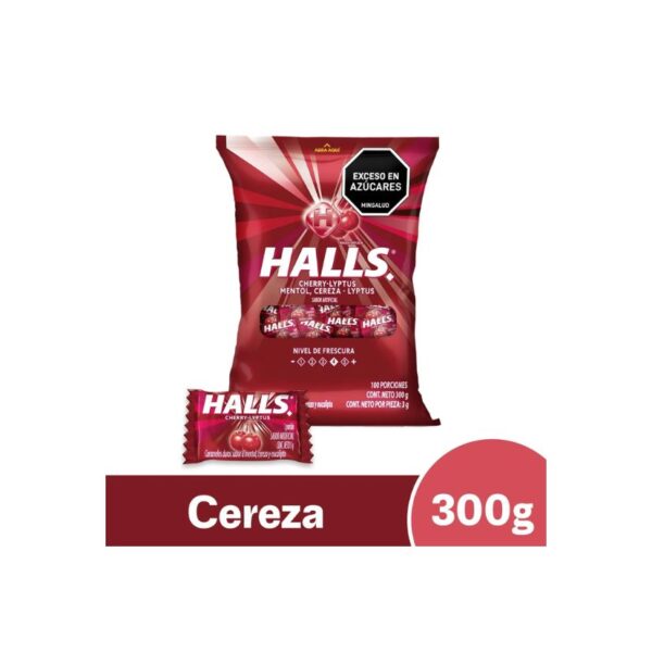 HALLS PEPA CEREZA 100U X30BLS