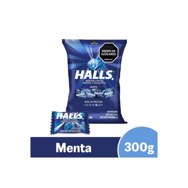 HALLS PEPA MENTA 100U X30BLS