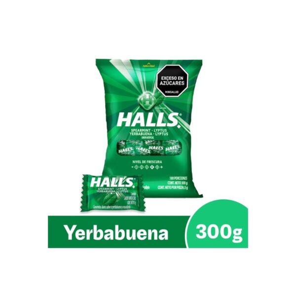 HALLS PEPA YERBABUENA 100U X30BLS