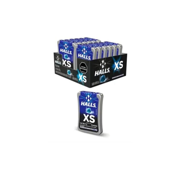 HALLS XS MENTOL X12U X24DIS